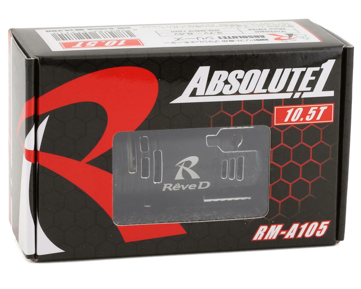 Reve D Absolute1 Brushless Motor (10.5T) (Black) 6 Reve D Absolute1 Brushless Motor (10.5T) (Black) - Image 4