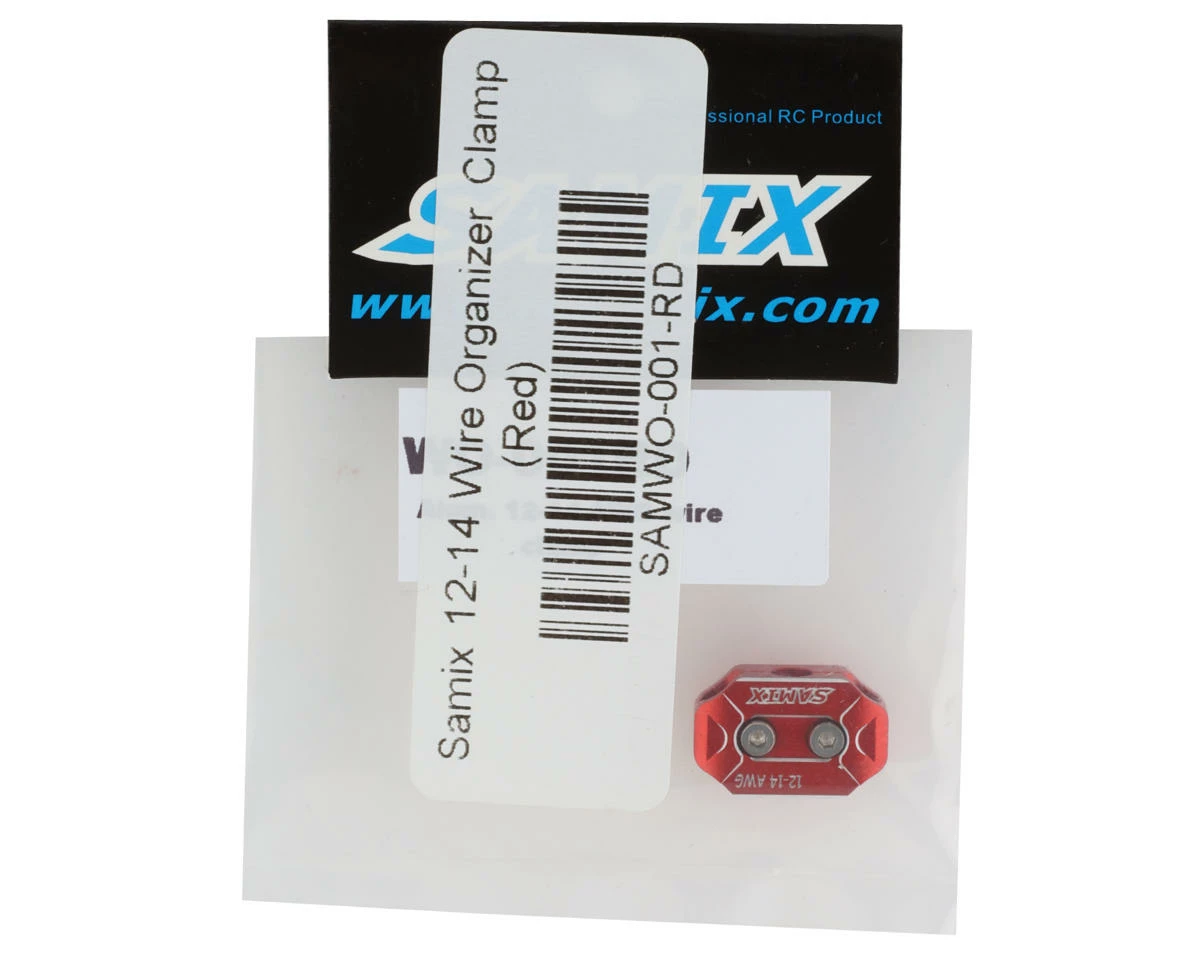 Samix 12-14AWG Motor Wire Organizer Clamp (Red) 4 Samix 12-14AWG Motor Wire Organizer Clamp (Red) - Image 2
