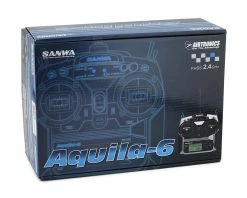 Sanwa/Airtronics Aquila-6 2.4GHz 6-Channel FHSS-1 Radio System W/RX-71E FH1 Receiver -Futaba Shop snw101a30755a 2