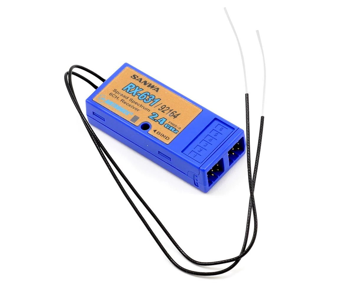 Sanwa/Airtronics RX631 2.4GHz FHSS-3 6-Channel Receiver 3 Sanwa/Airtronics RX631 2.4GHz FHSS-3 6-Channel Receiver