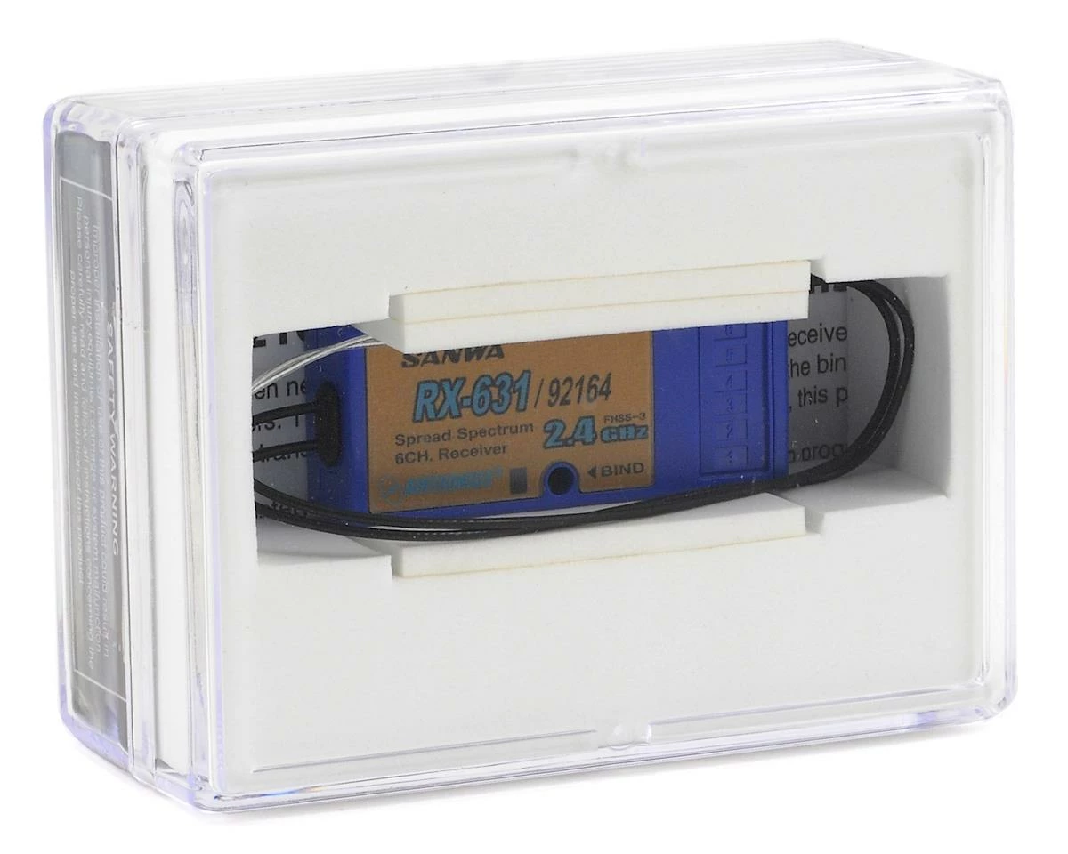 Sanwa/Airtronics RX631 2.4GHz FHSS-3 6-Channel Receiver 4 Sanwa/Airtronics RX631 2.4GHz FHSS-3 6-Channel Receiver - Image 2