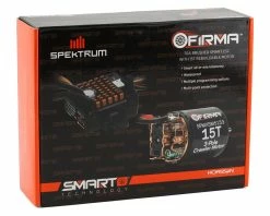 Spektrum RC Firma 70A Smart Waterproof Brushed ESC & 15T Brushed Motor Combo -Futaba Shop spmxsemc10 2