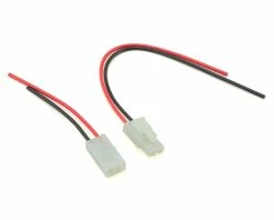 Tamiya 7.2V NiMH Connector Set W/Wire Leads (Male & Female)