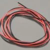 TQ WIRE Hin Wall Silicone Wire (Red & Black) (3' Each) (22AWG) -Futaba Shop tqw2200