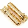 TQ WIRE 4mm Narrow Top Male Bullet Connector (Gold) (2) -Futaba Shop tqw2506