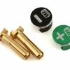Whitz Racing Products Battery Grabs W/4mm Bullets (Green) -Futaba Shop wrp grb grn 4