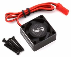 YEAH RACING 25x25x10mm Aluminum Case Tornado Plus High Speed Cooling Fan (Black)