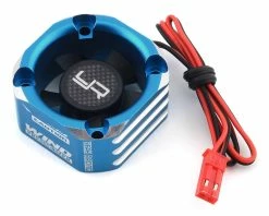 YEAH RACING 30x30 Aluminum Case Booster Fan (Blue)