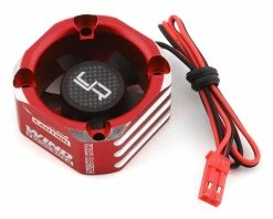 YEAH RACING 30x30 Aluminum Case Booster Fan (Red)