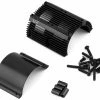 YEAH RACING Aluminum Motor Heat Sink (Black) (40.8mm Diameter) -Futaba Shop yea ya 0600bk