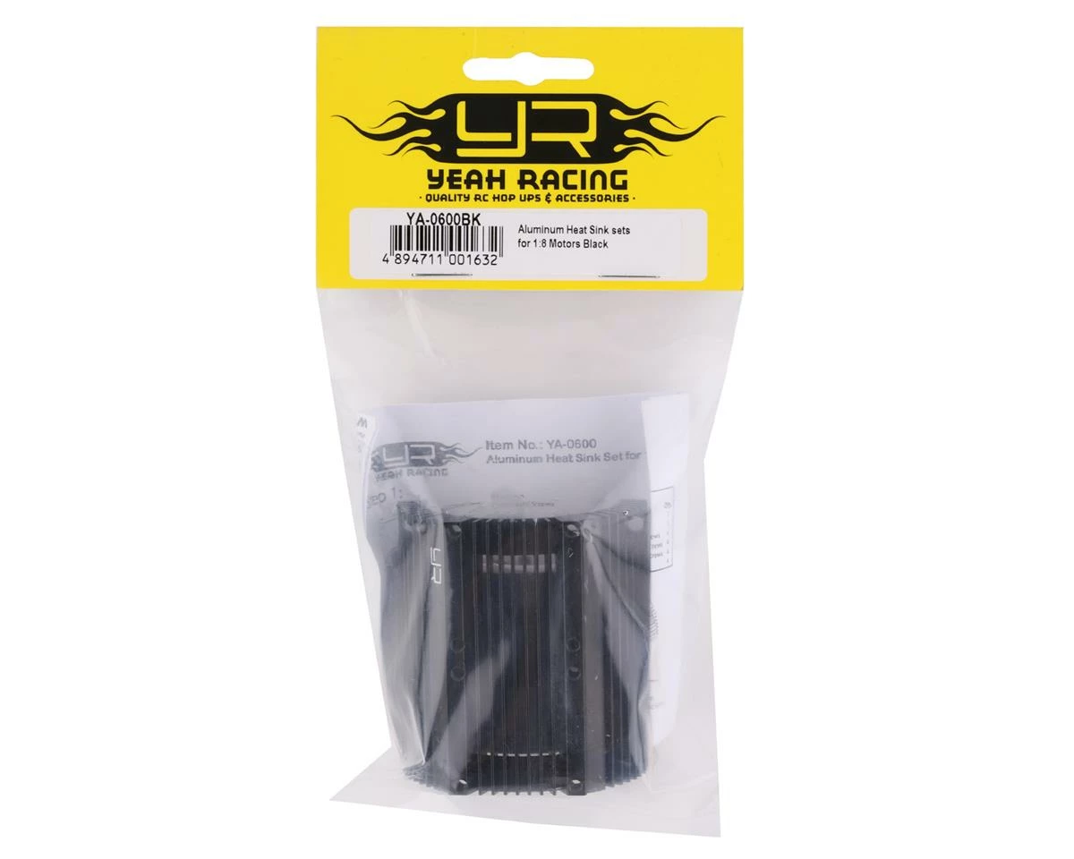 YEAH RACING Aluminum Motor Heat Sink (Black) (40.8mm Diameter) 4 YEAH RACING Aluminum Motor Heat Sink (Black) (40.8mm Diameter) - Image 2