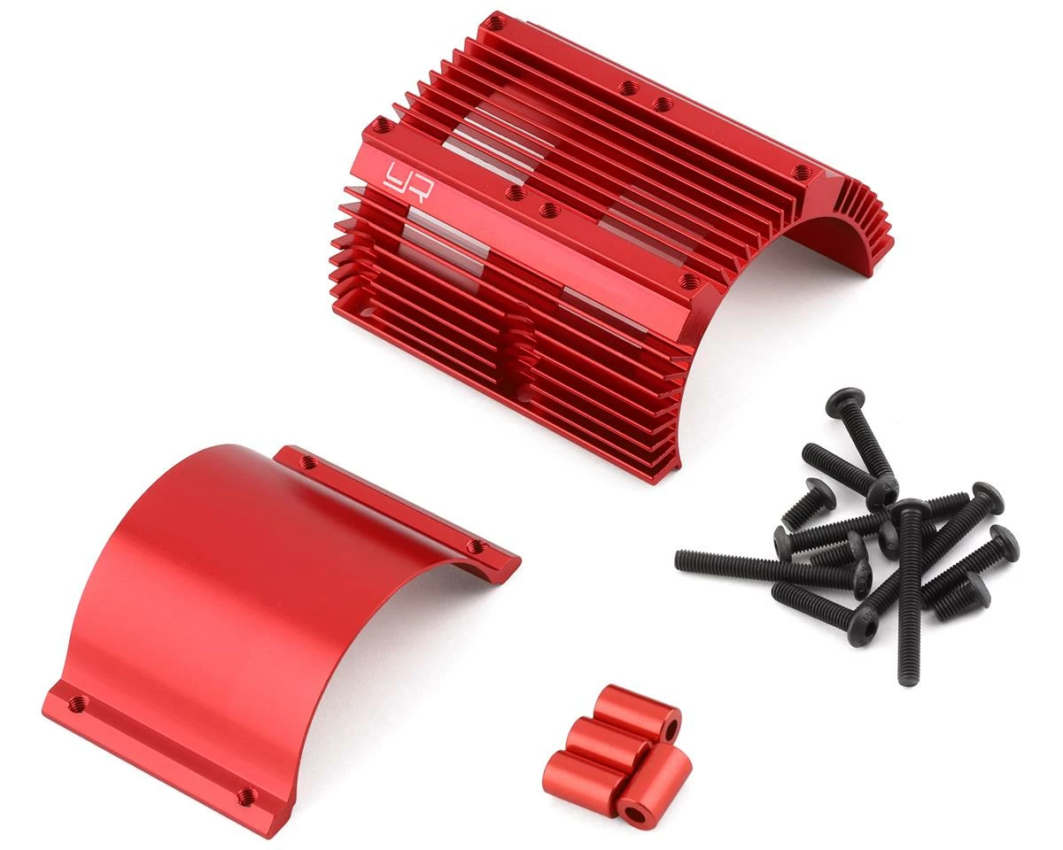YEAH RACING Aluminum Motor Heat Sink (Red) (40.8mm Diameter) 3 YEAH RACING Aluminum Motor Heat Sink (Red) (40.8mm Diameter)